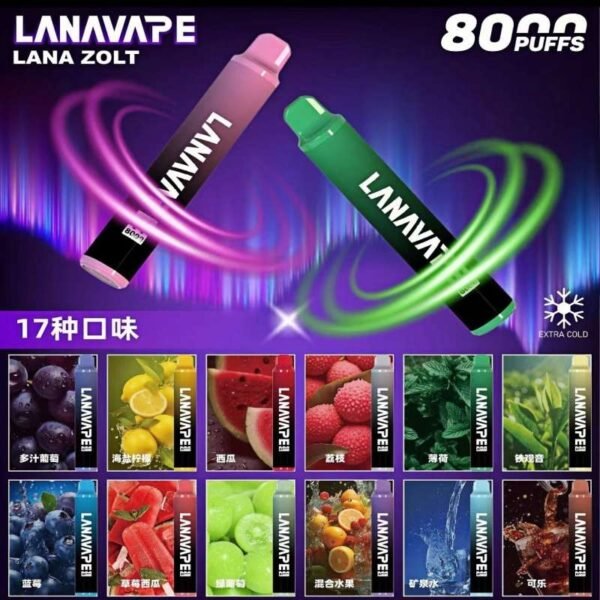 LANAVAPE Zolt 8000 Puffs 拋棄式電子煙| 拉娜一次性電子煙